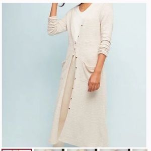 Anthropologie Saturday Sunday Waffle Maxi Cardigan XS